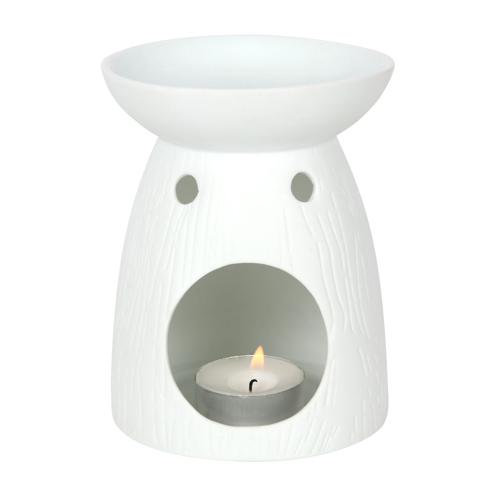 White Ceramic Tree of Life Oil Burner2