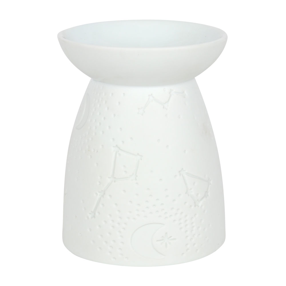 White Ceramic Constellation Oil Burner1