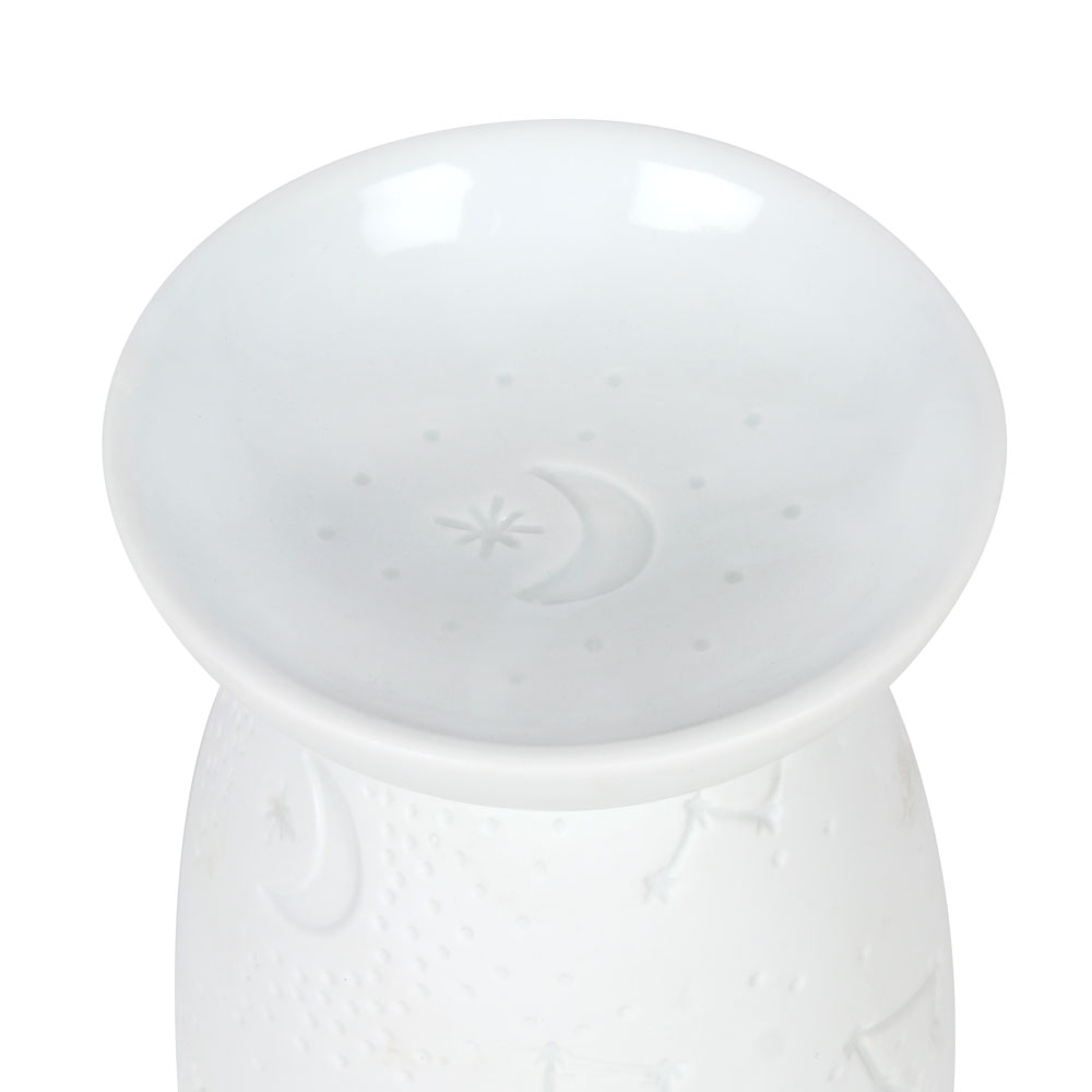 White Ceramic Constellation Oil Burner3