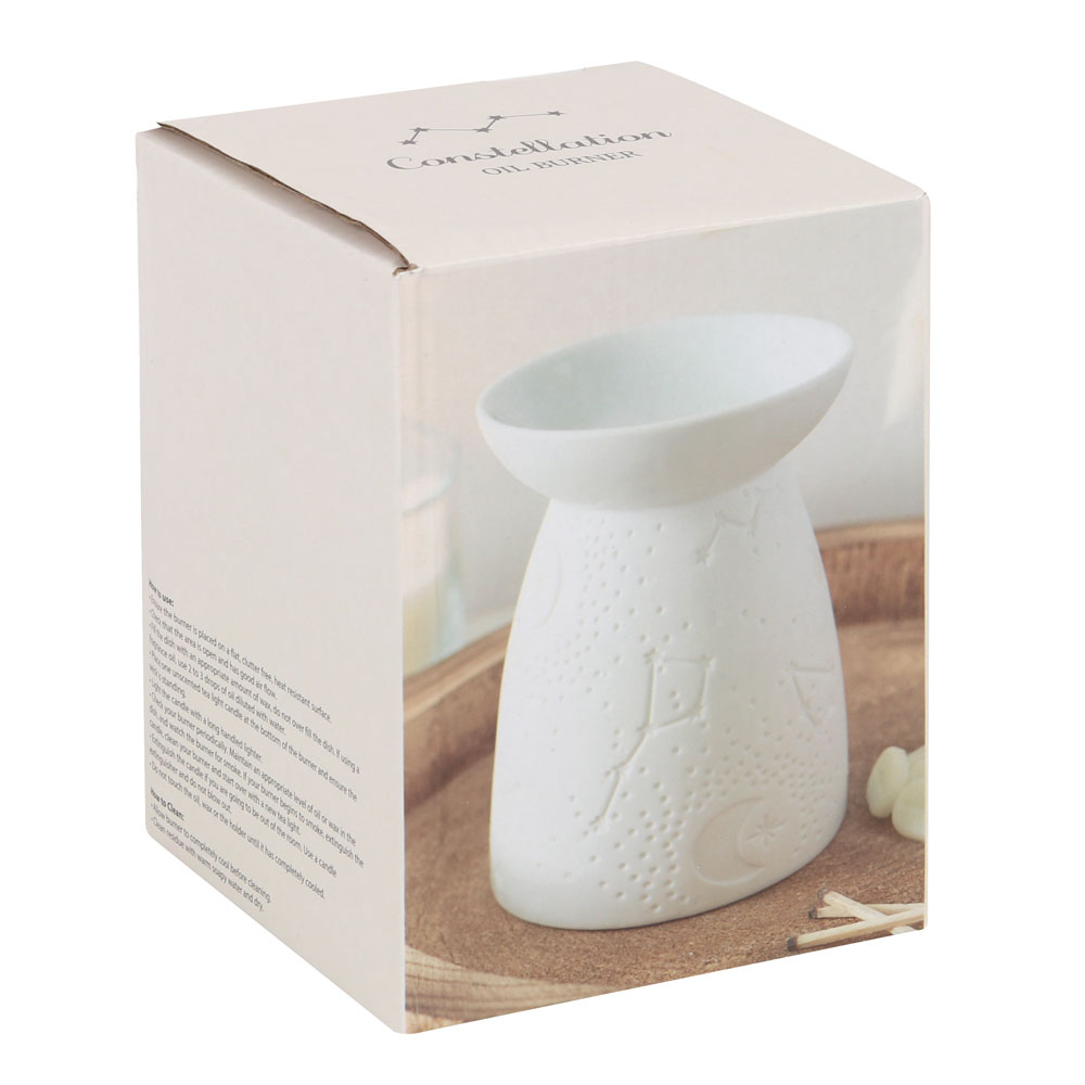 White Ceramic Constellation Oil Burner4