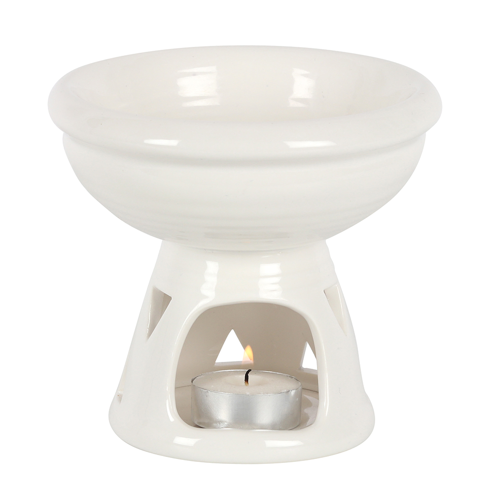 Off White Deep Bowl Oil Burner1