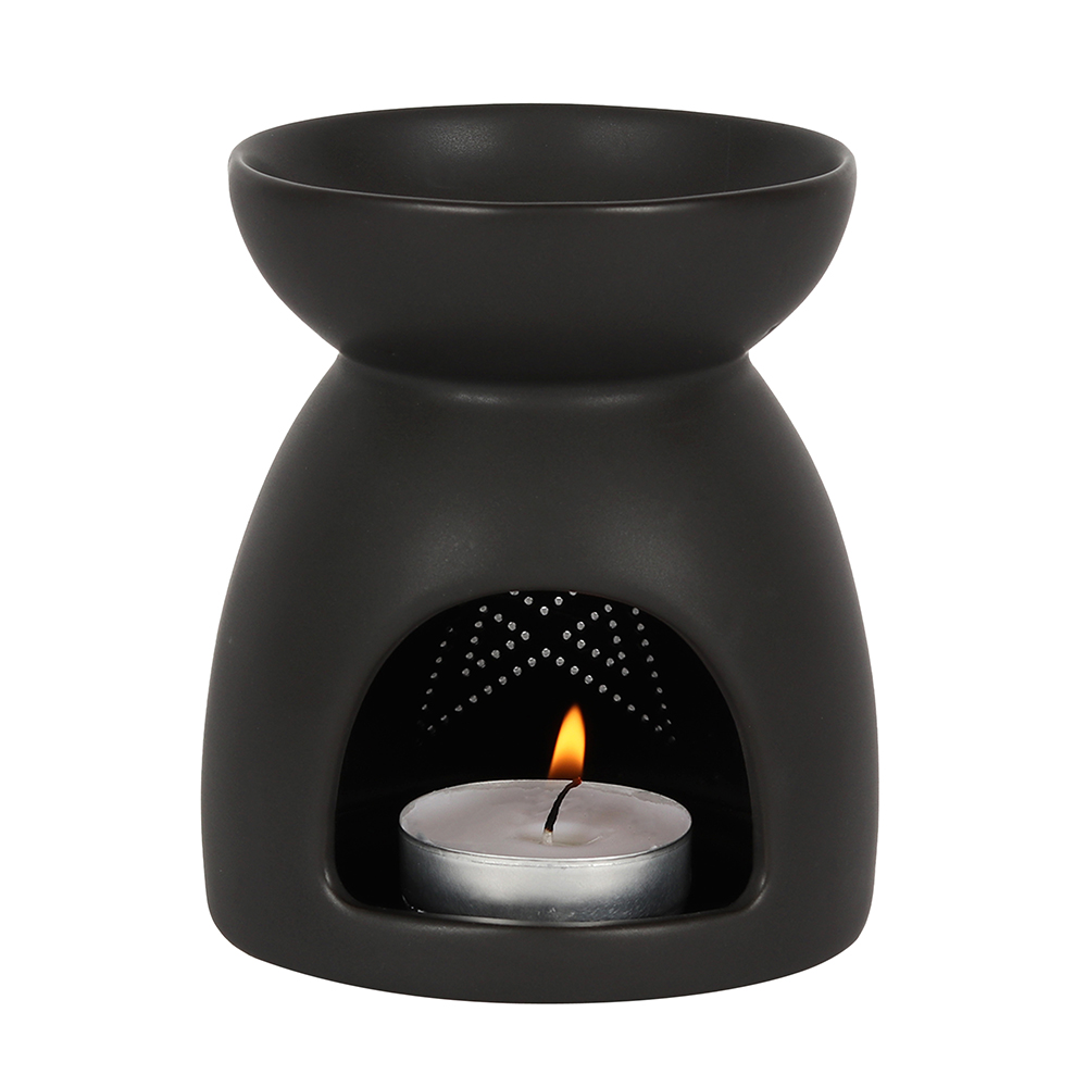 Black Pentagram Cut Out Oil Burner1