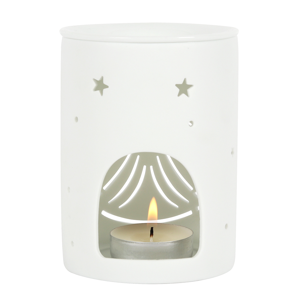 White Angel Cut Out Oil Burner1