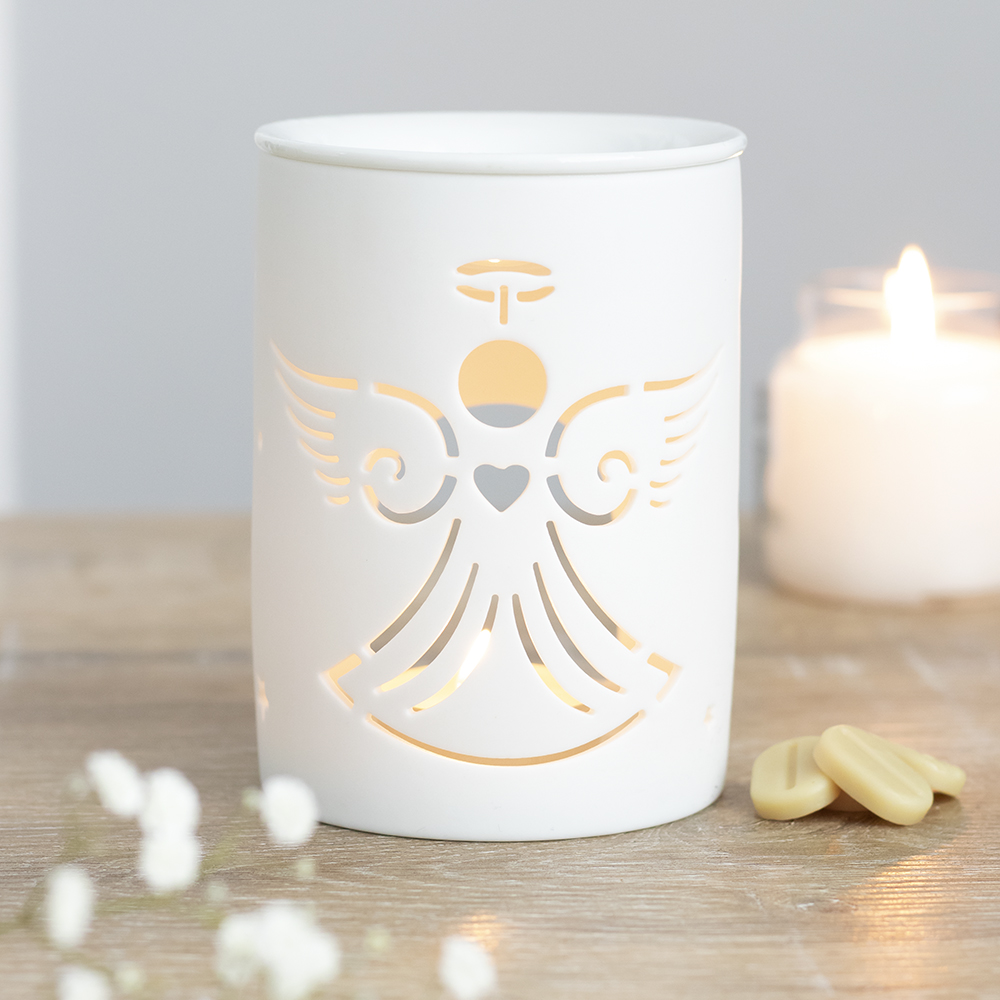 White Angel Cut Out Oil Burner3