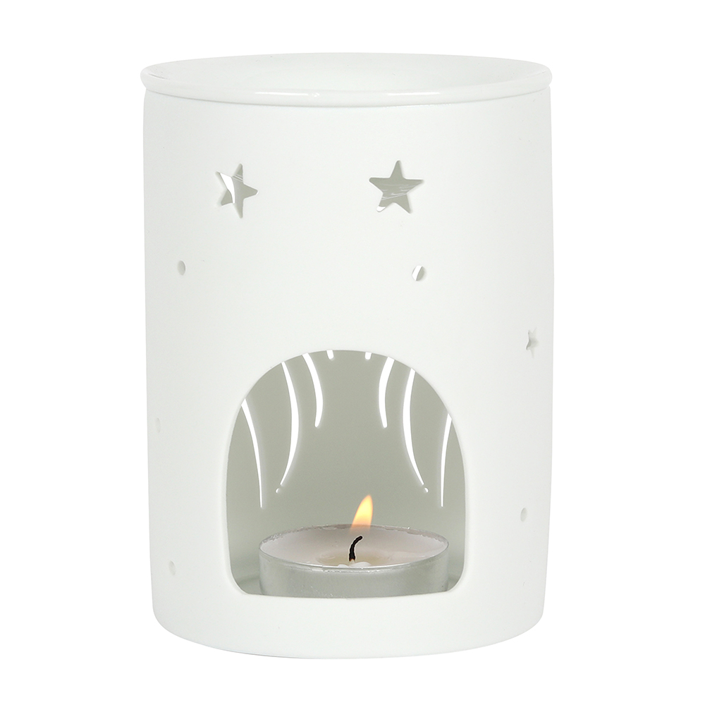 White Angel Wings Cut Out Oil Burner1