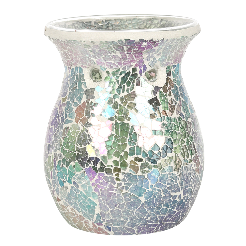 Large Light Blue Iridescent Crackle Oil Burner1