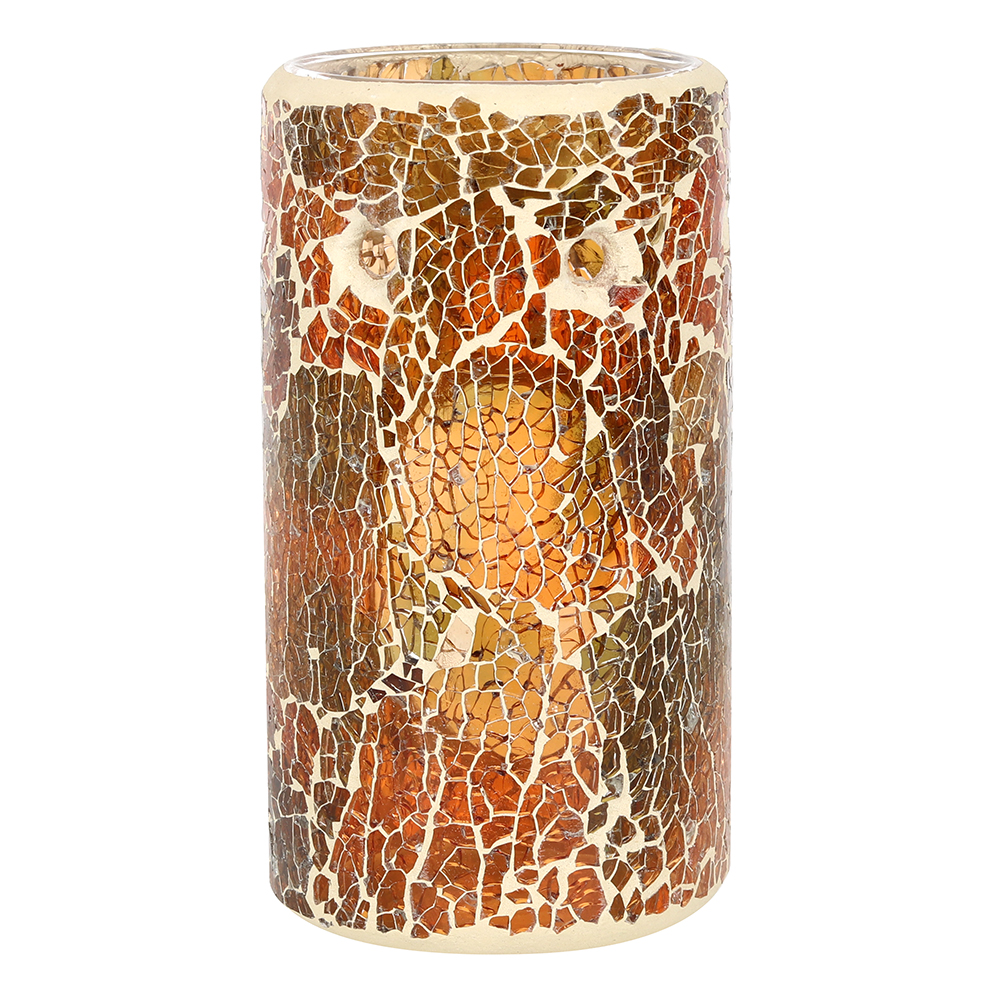 Pillar Brown Crackle Oil Burner1