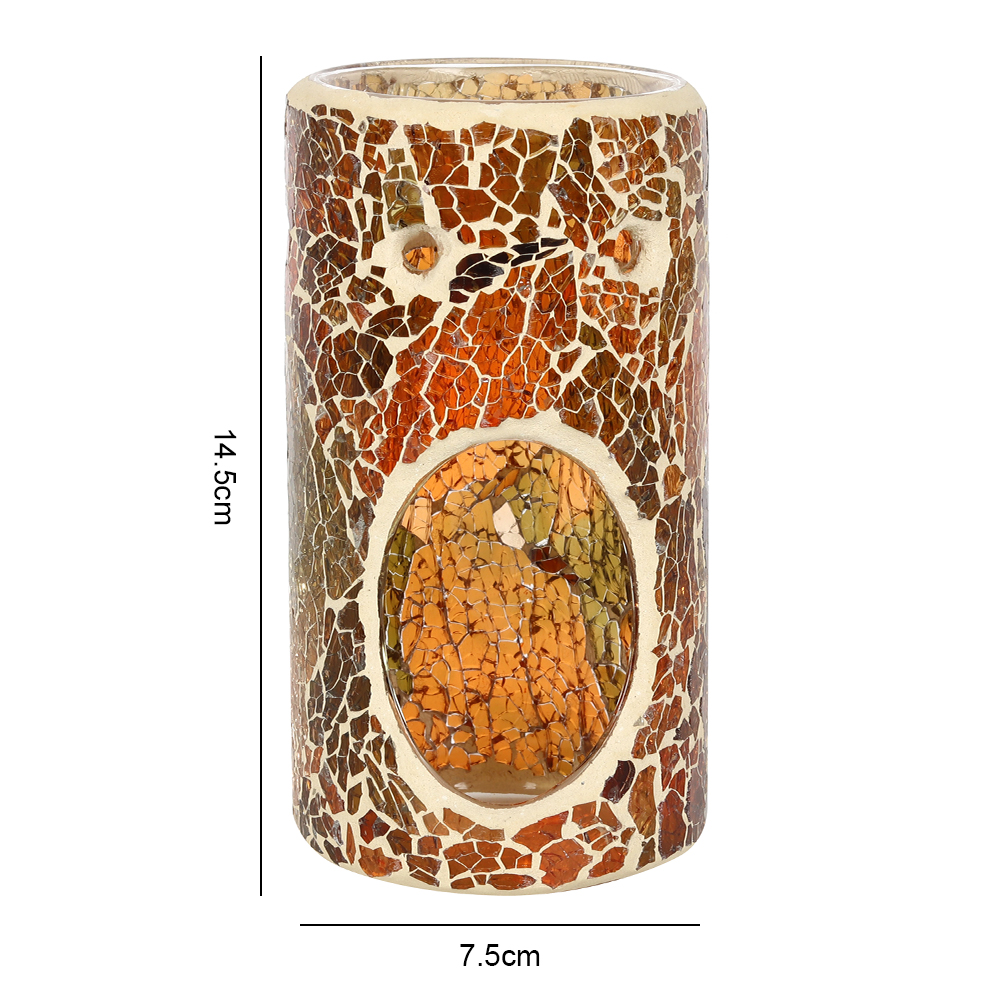 Pillar Brown Crackle Oil Burner2