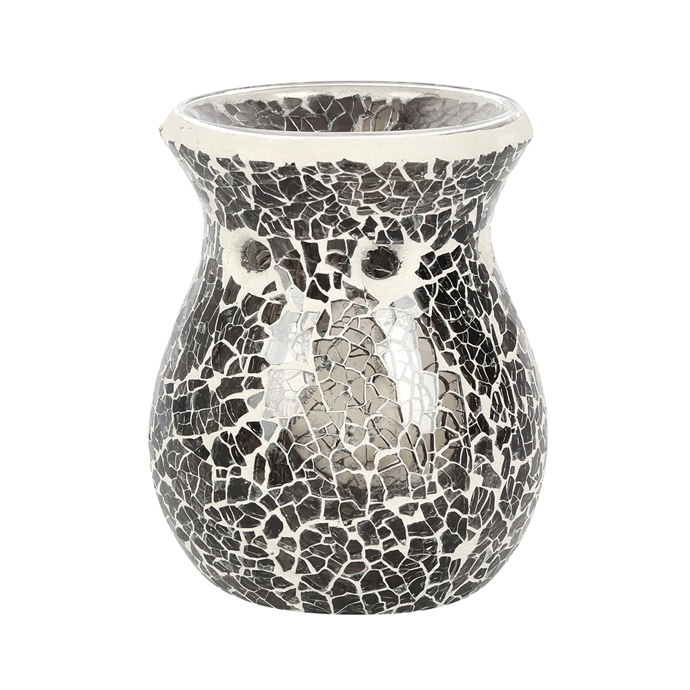 Small Gunmetal Grey Crackle Oil Burner1