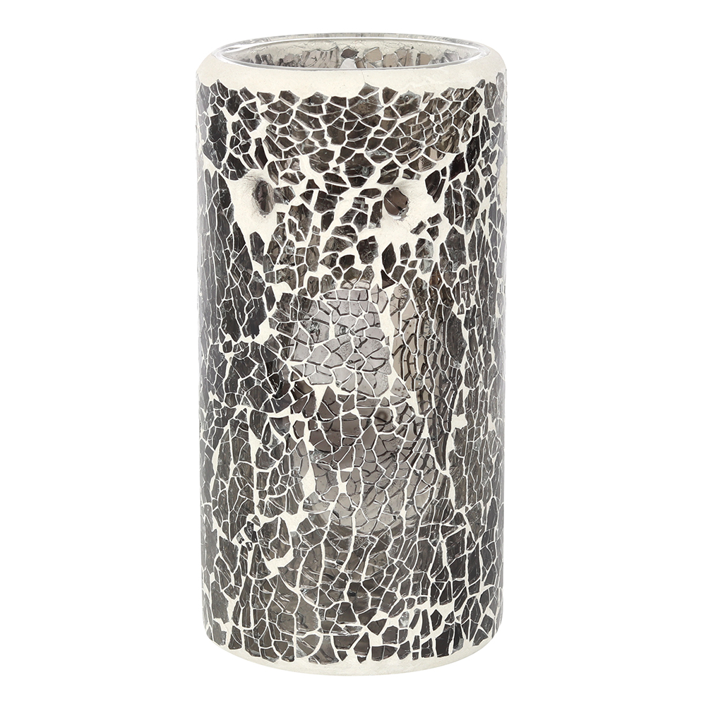 Pillar Gunmetal Grey Crackle Oil Burner1