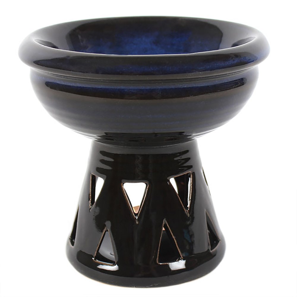Blue Deep Bowl Oil Burner
