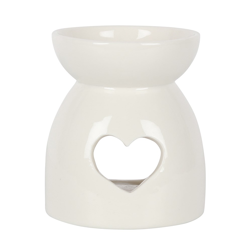 White Heart Cut Out Oil Burner1