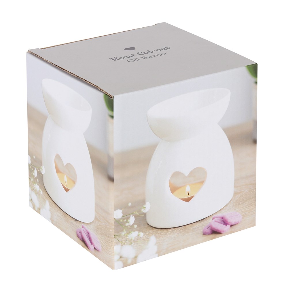White Heart Cut Out Oil Burner3