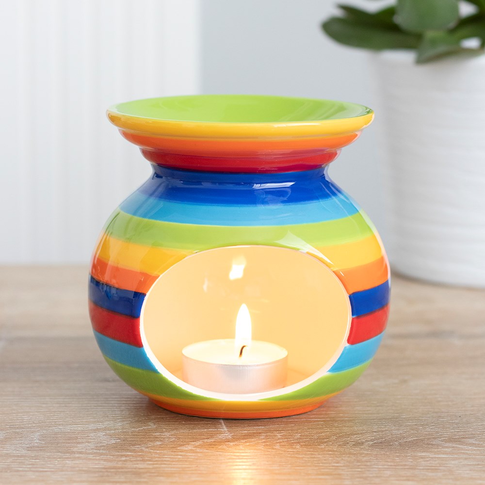 Rainbow Stripe Oil Burner3