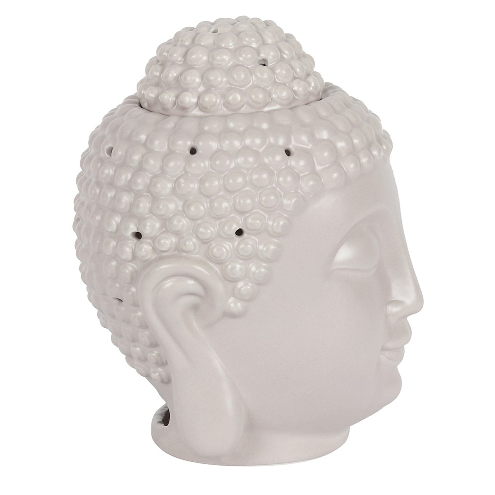 Large Grey Buddha Head Oil Burner2