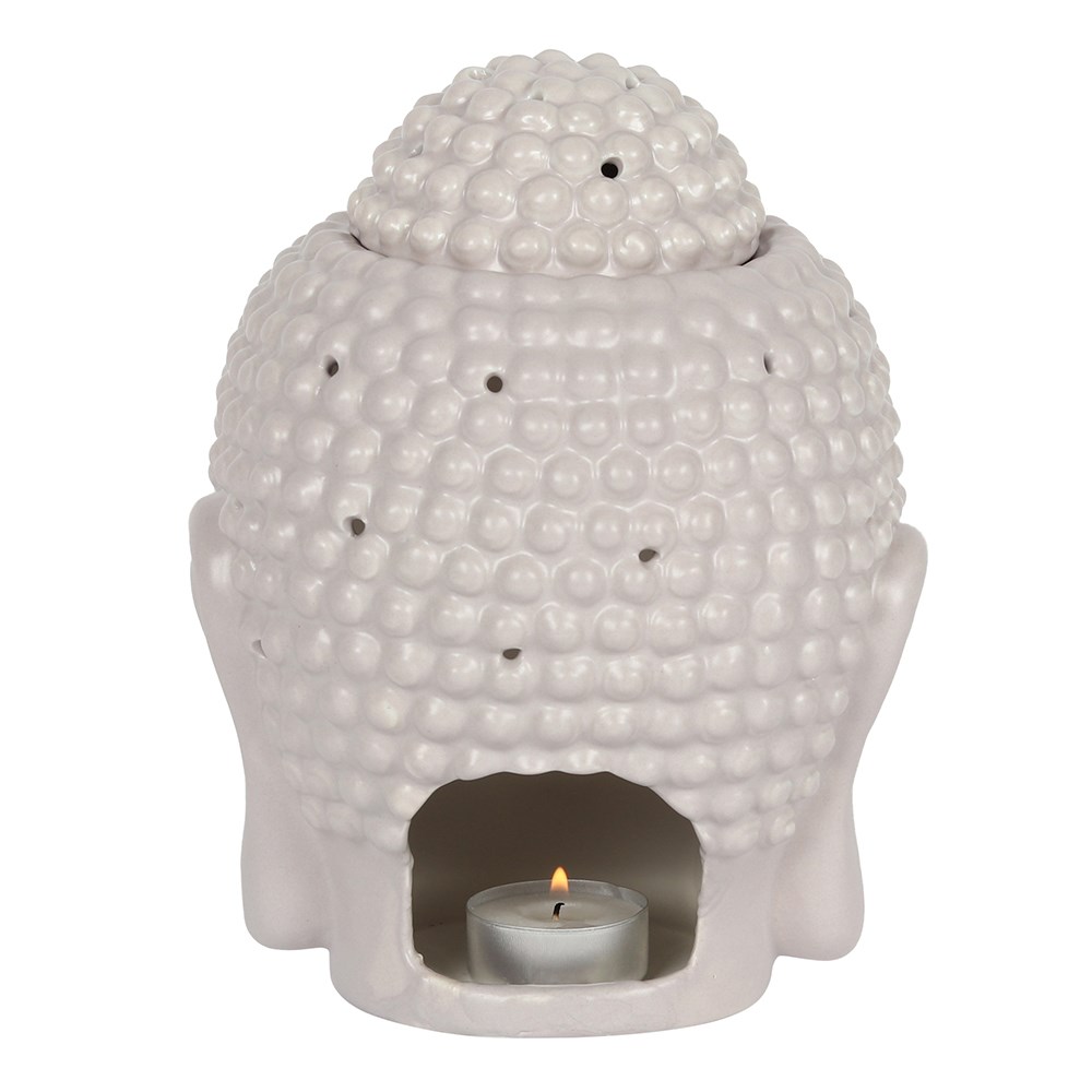 Large Grey Buddha Head Oil Burner3