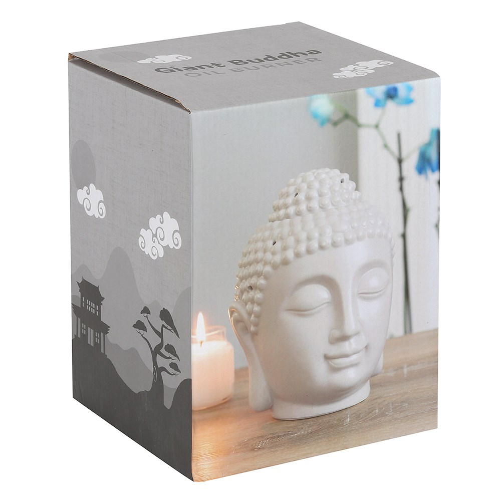 Large Grey Buddha Head Oil Burner4