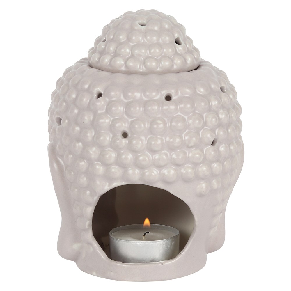 Small Grey Buddha Head Oil Burner3