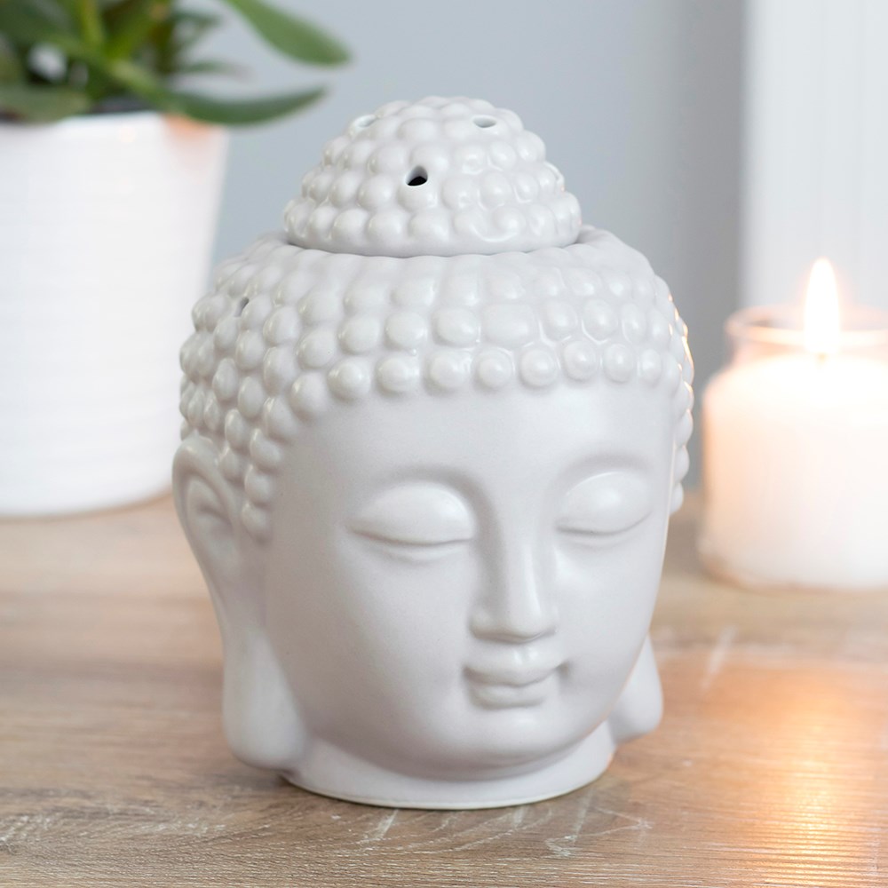 Small Grey Buddha Head Oil Burner5