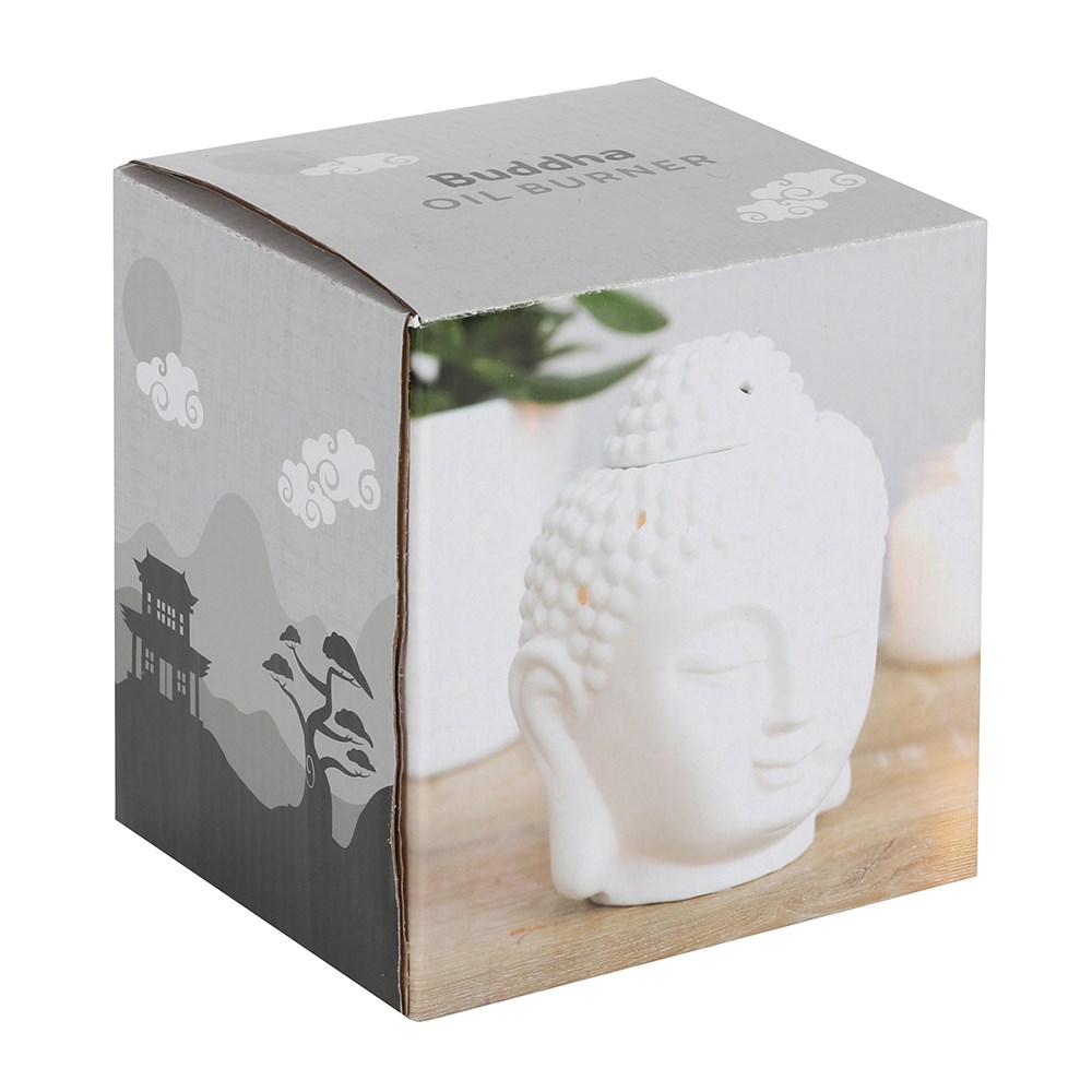 White Buddha Head Oil Burner3