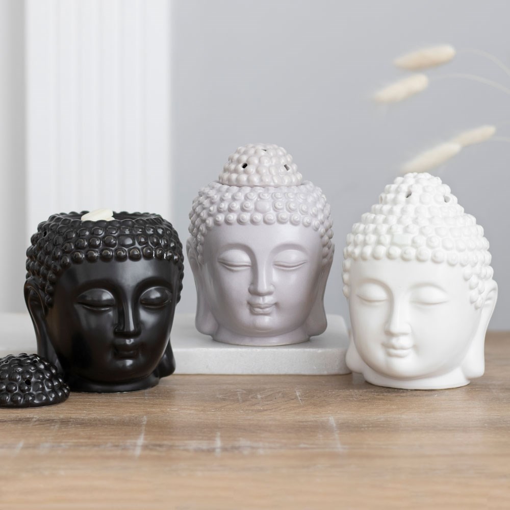 White Buddha Head Oil Burner5