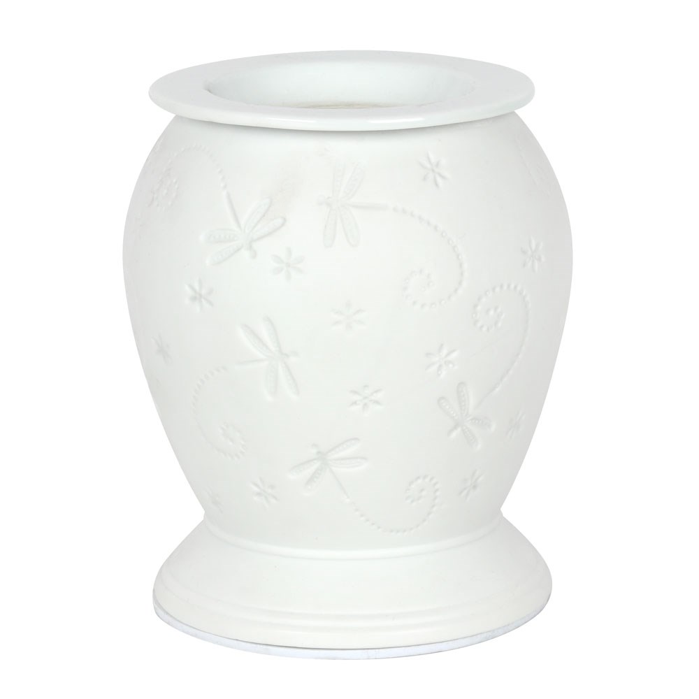 Dragonfly White Ceramic Electric Oil Burner1