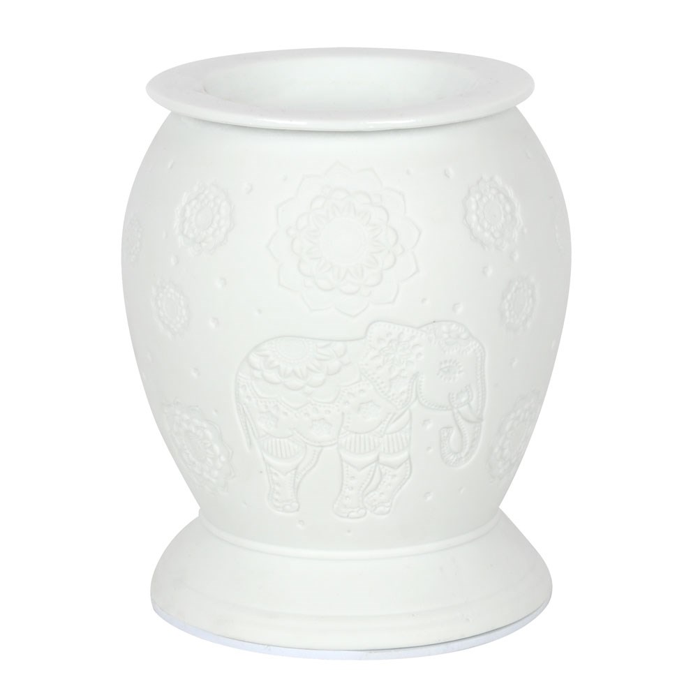 Elephant White Ceramic Electric Oil Burner1