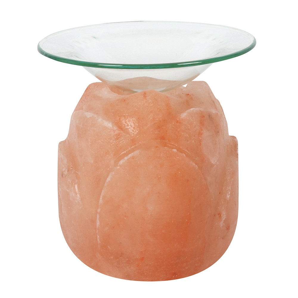 Lotus Flower Shaped Himalayan Salt Oil Burner1