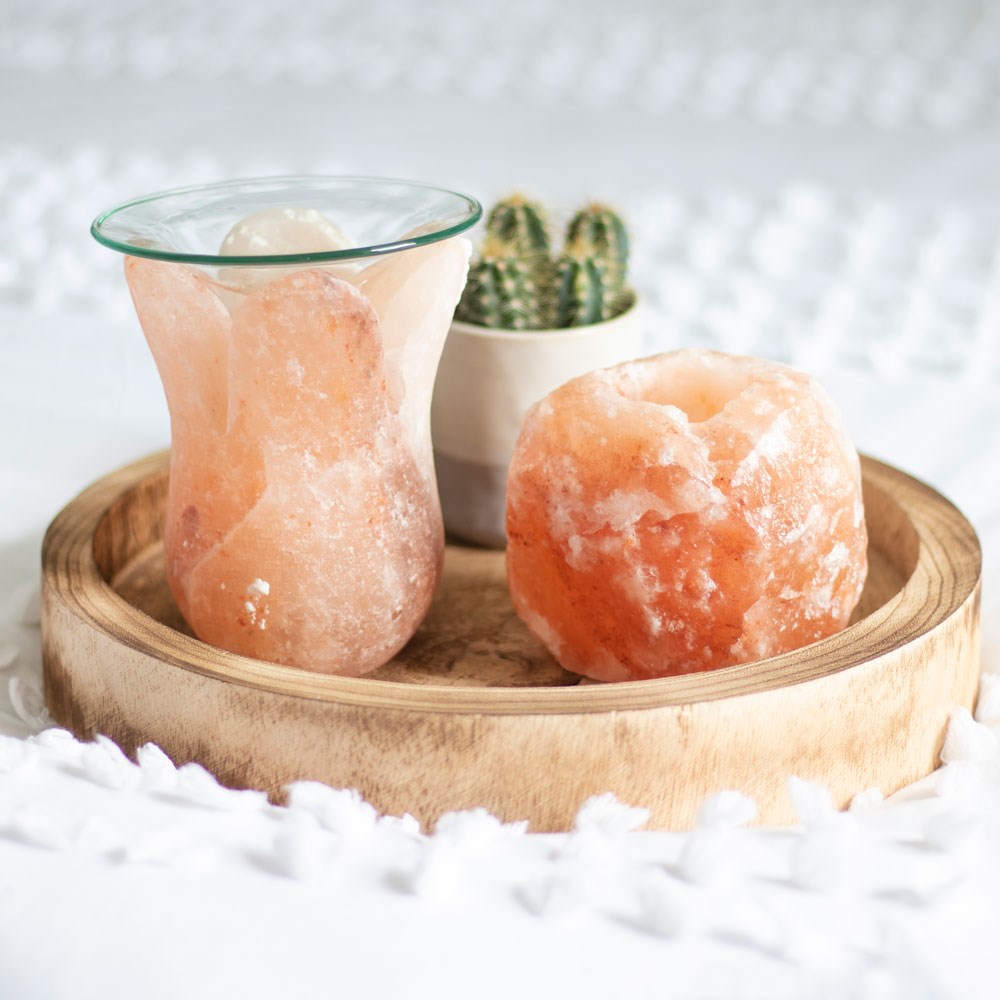 Tulip Shaped Himalayan Salt Oil Burner2