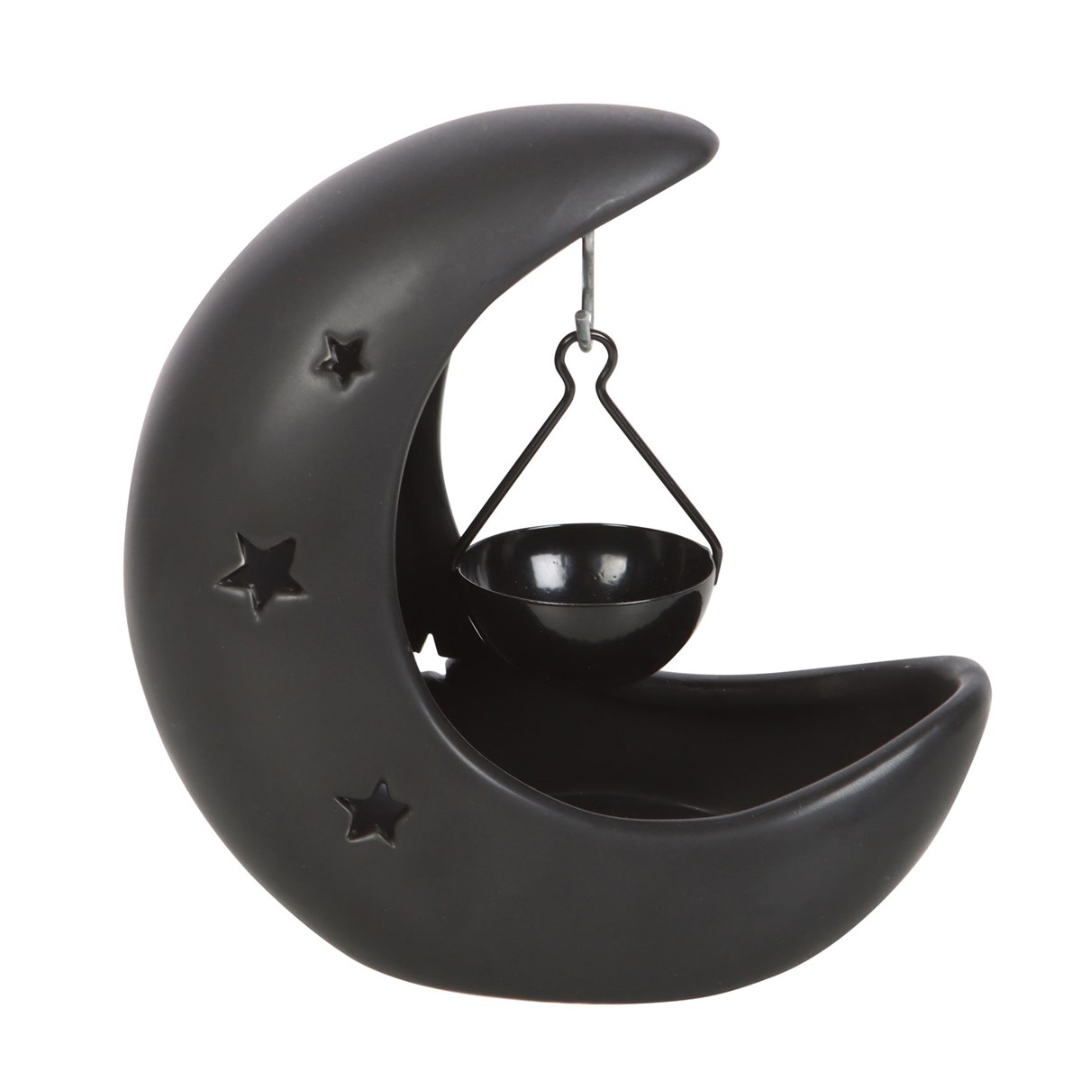 Black Crescent Moon Hanging Oil Burner1