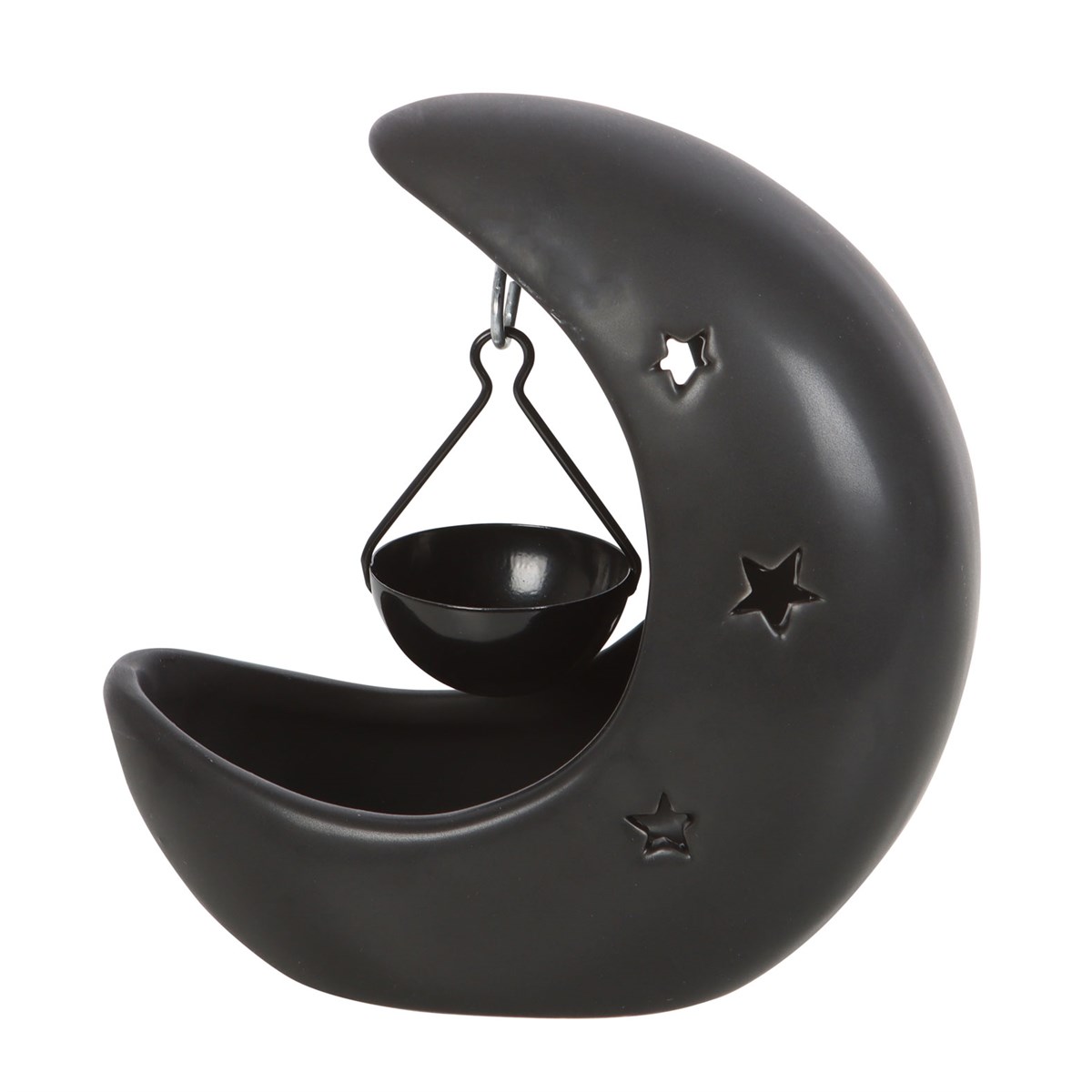 Black Crescent Moon Hanging Oil Burner2