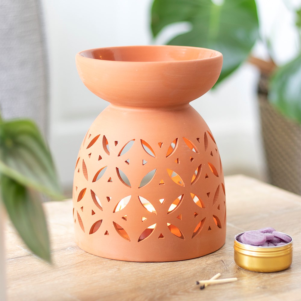 20cm Large Terracotta Oil Burner2