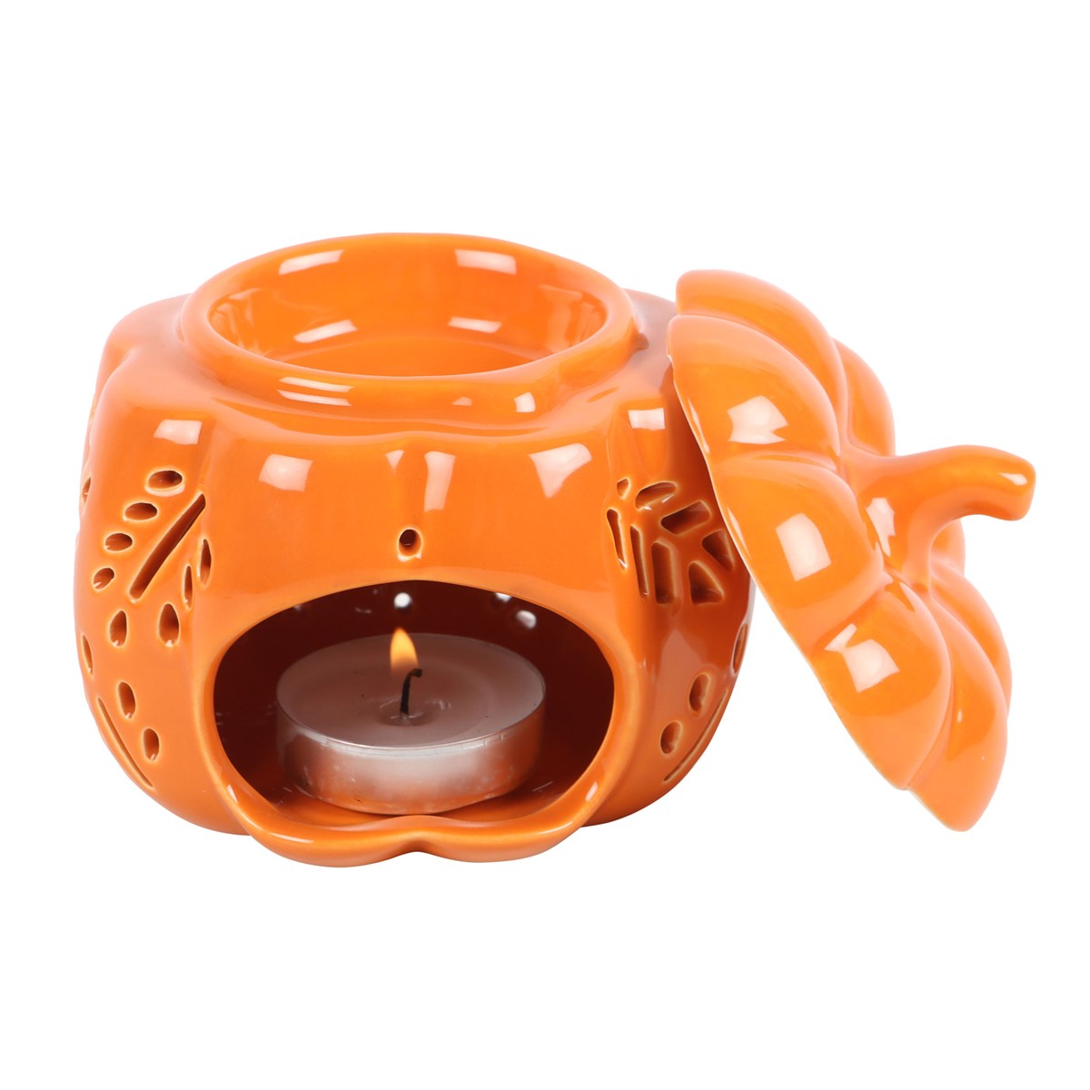 Orange Autumn Leaves Pumpkin Oil Burner3