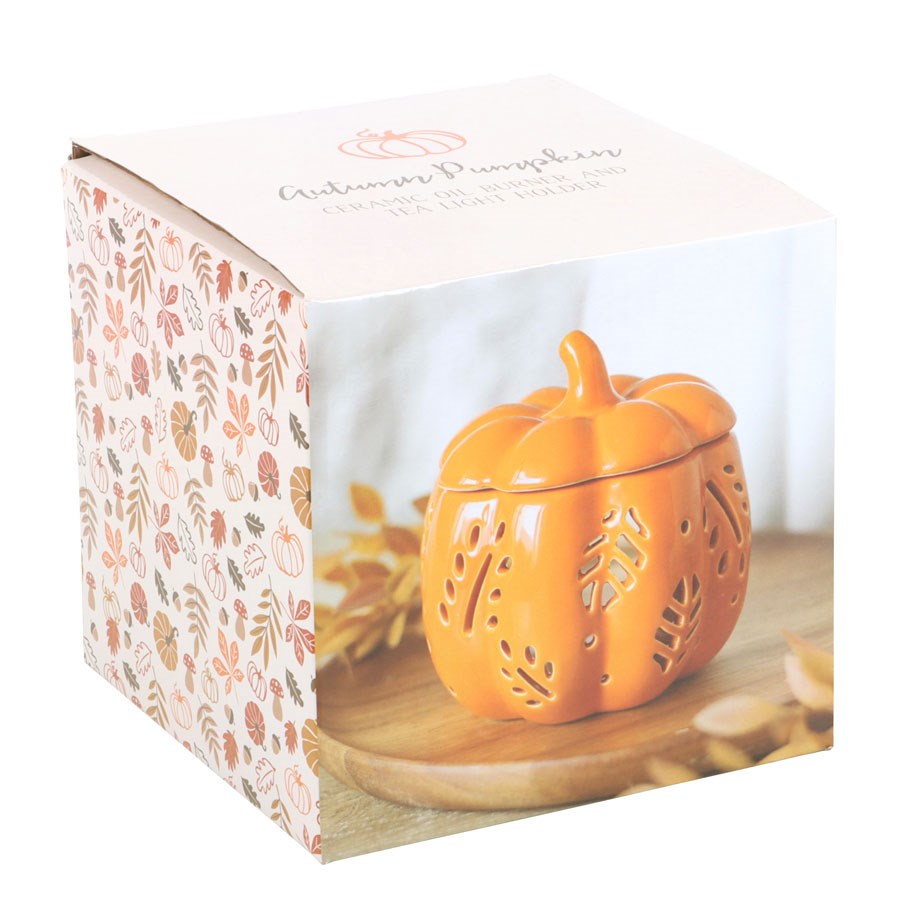 Orange Autumn Leaves Pumpkin Oil Burner5