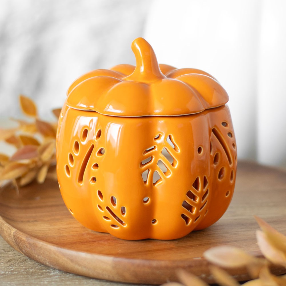 Orange Autumn Leaves Pumpkin Oil Burner6