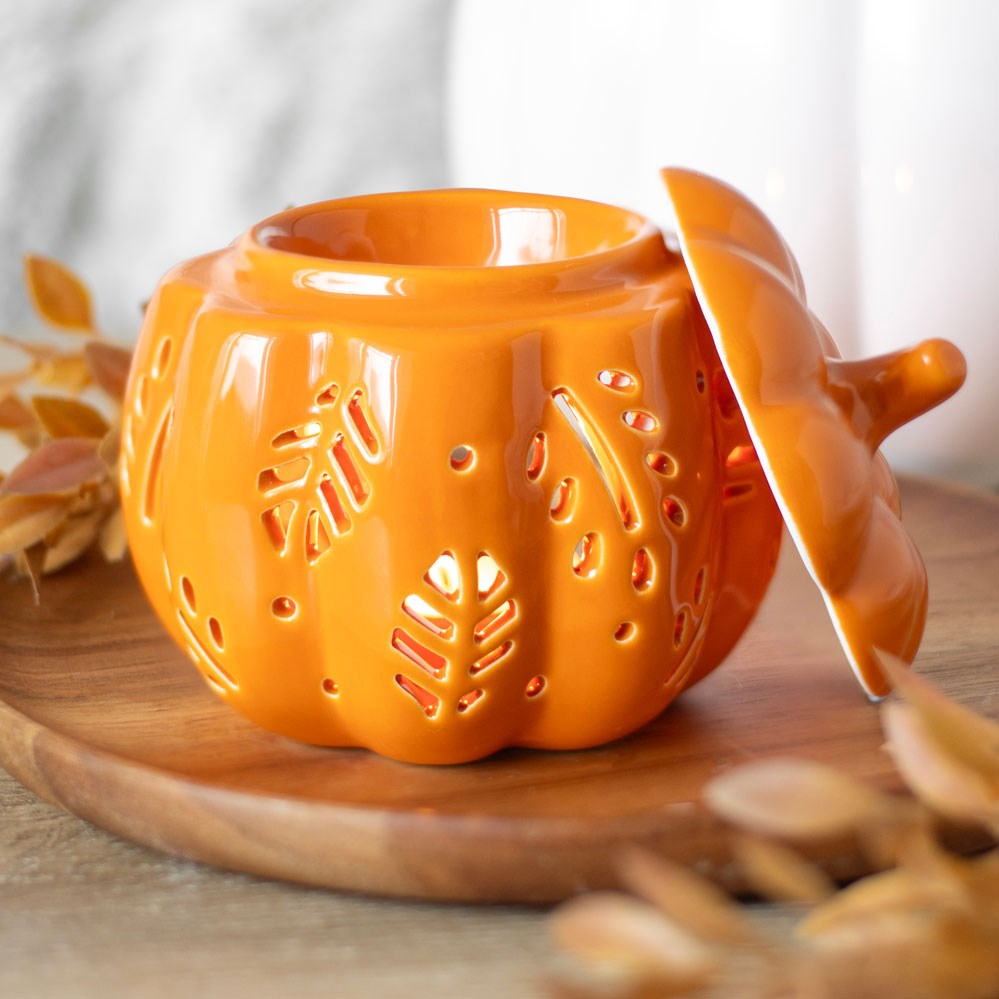 Orange Autumn Leaves Pumpkin Oil Burner7