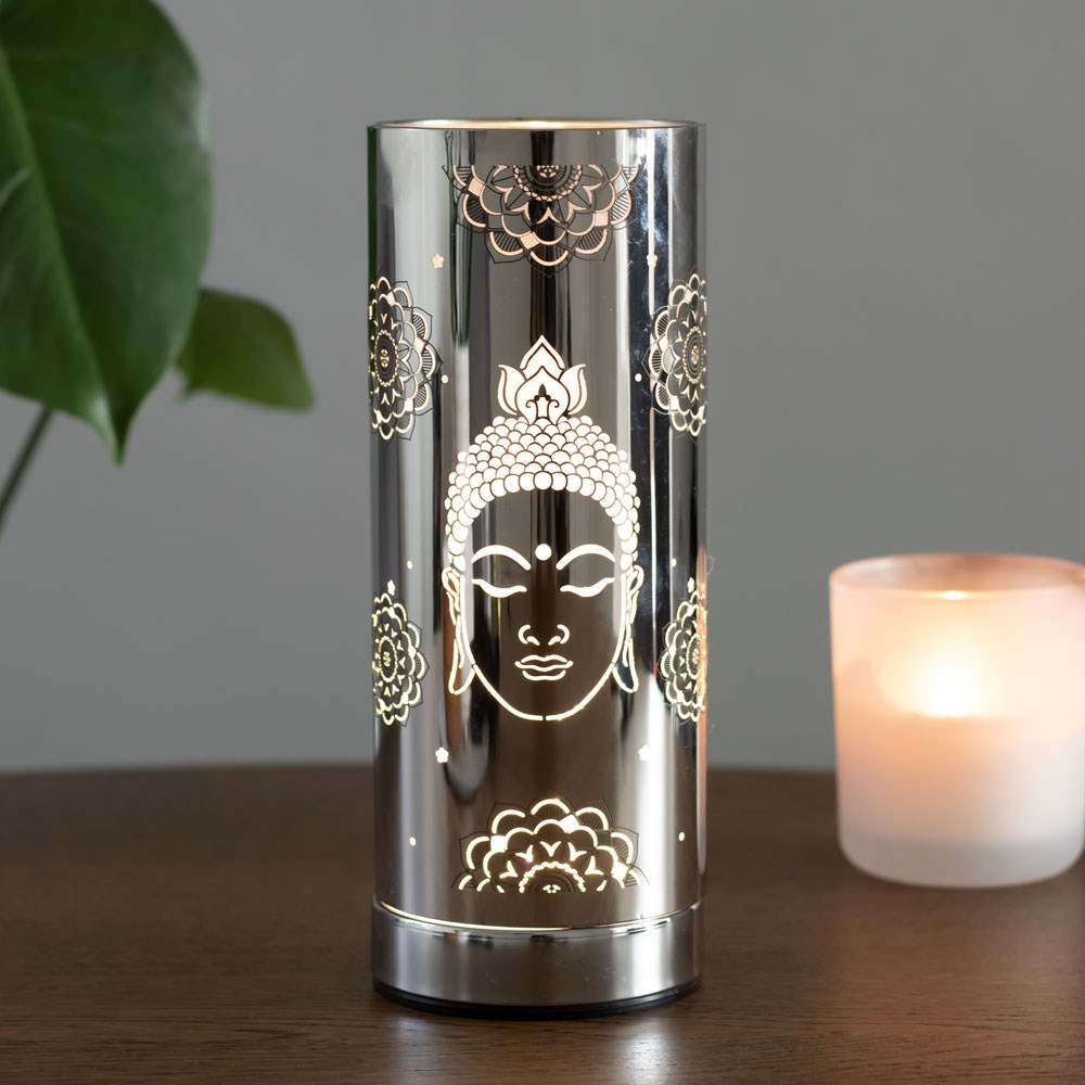 Silver Buddha Mandala Electric Aroma Lamp3