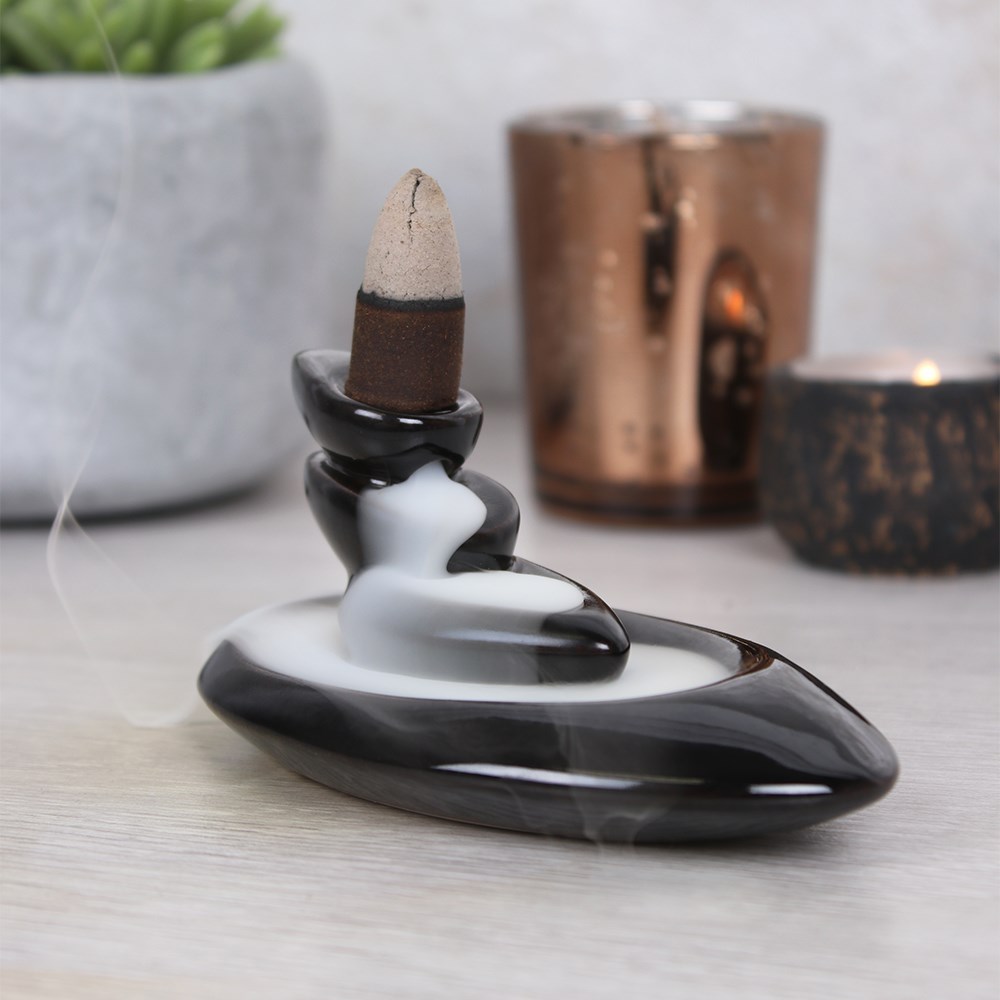 Small Pebbles Backflow Incense Burner3