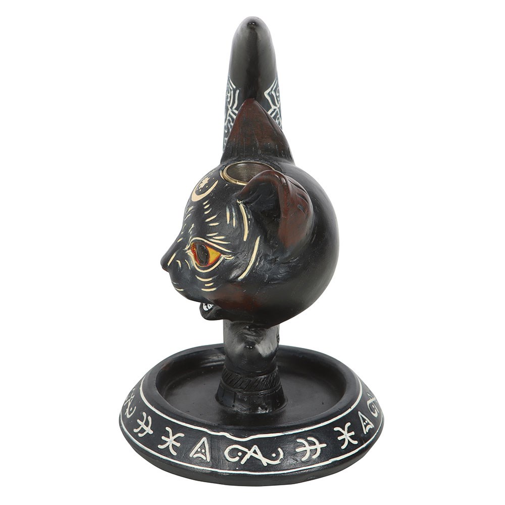 Black Cat Moon Backflow Incense Burner2