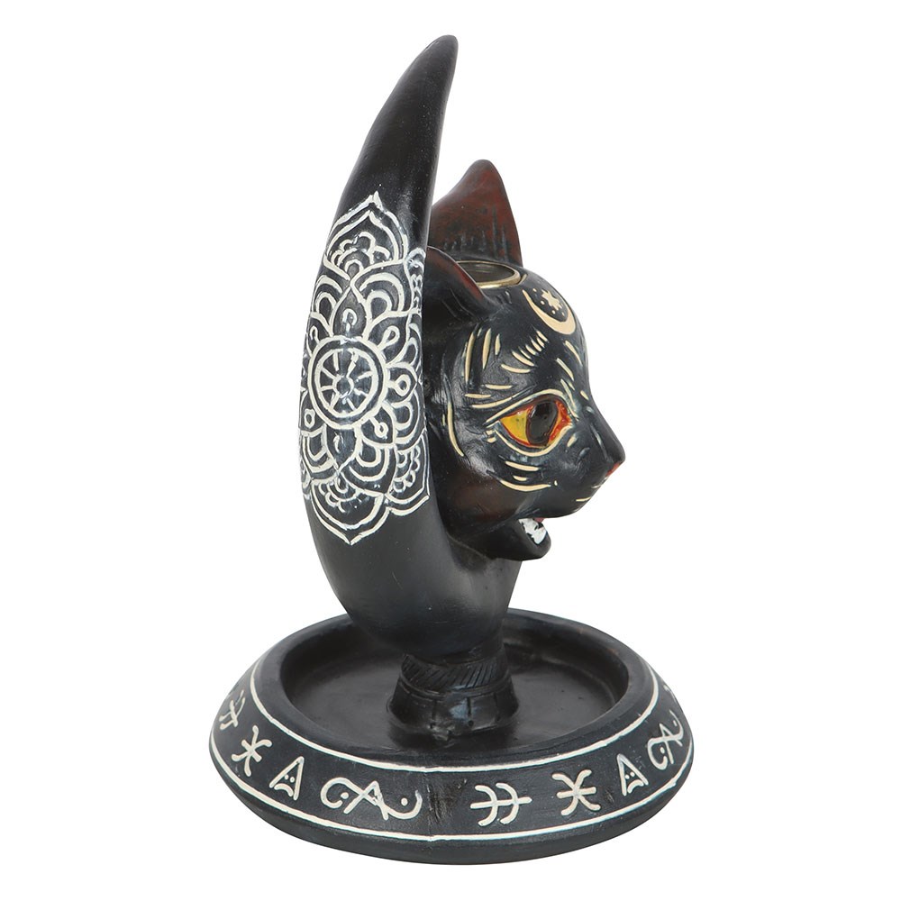 Black Cat Moon Backflow Incense Burner4