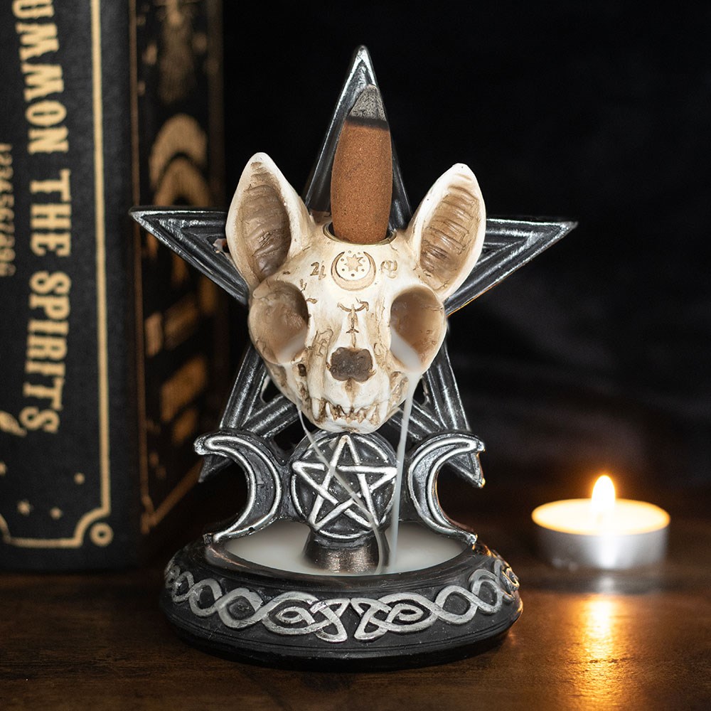 Ouija Cat Backflow Incense Burner5