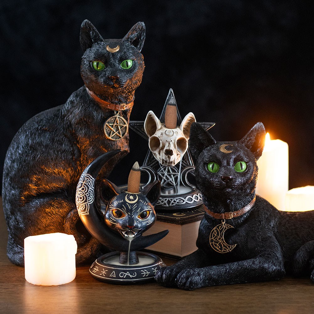 Ouija Cat Backflow Incense Burner6