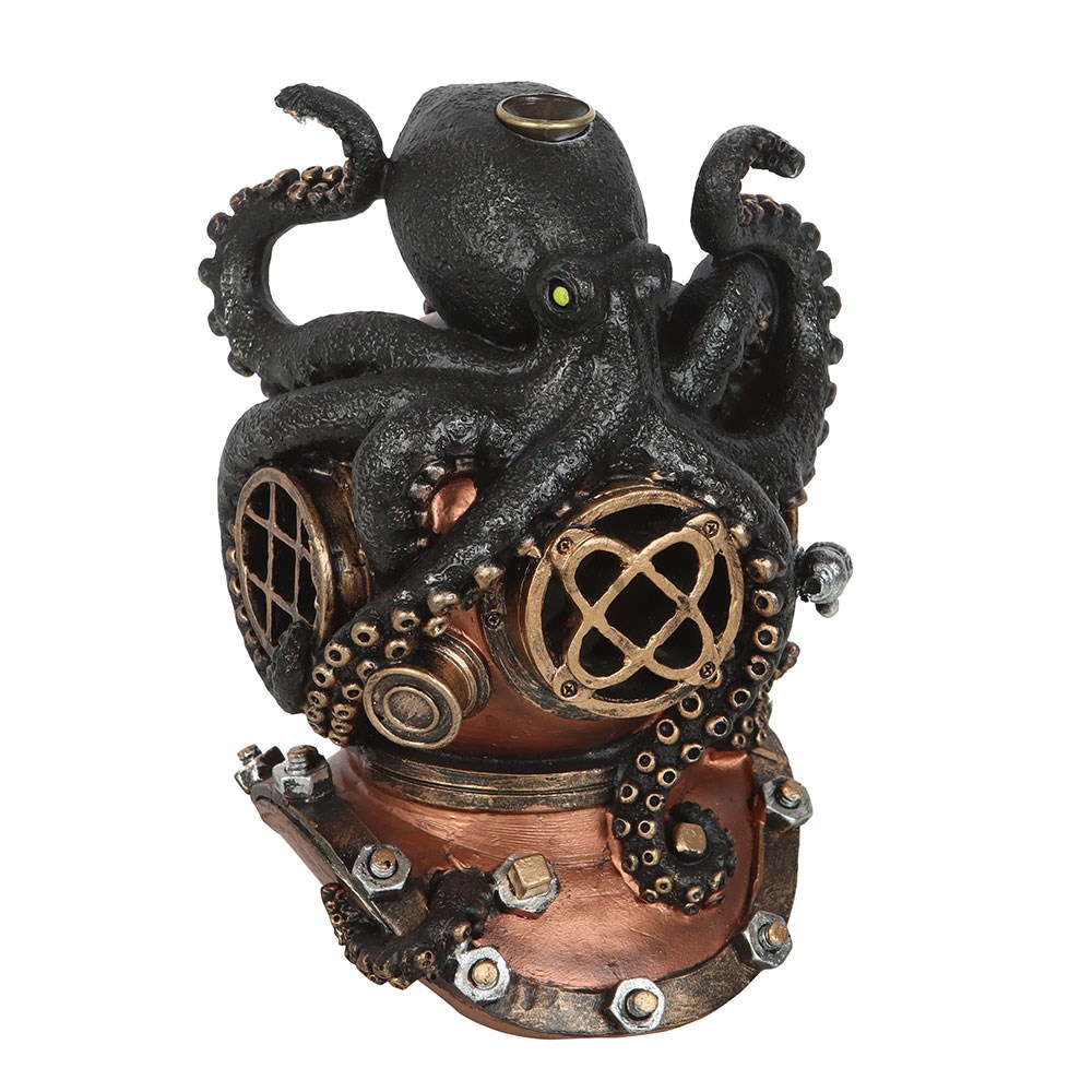 Kraken on Diver's Helmet Backflow Incense Burner1
