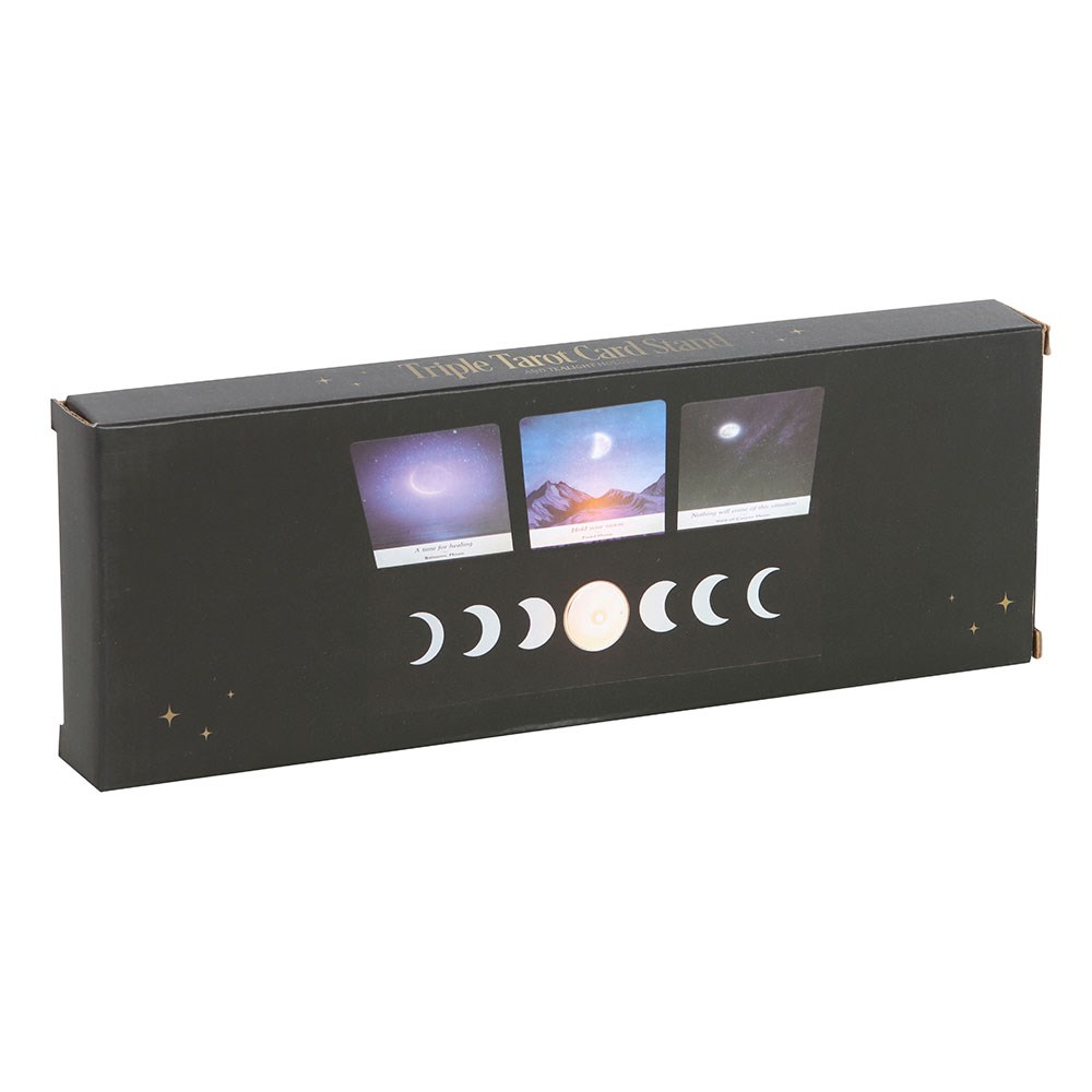 Black Moon Phase Tarot Card Stand Tealight Holder4