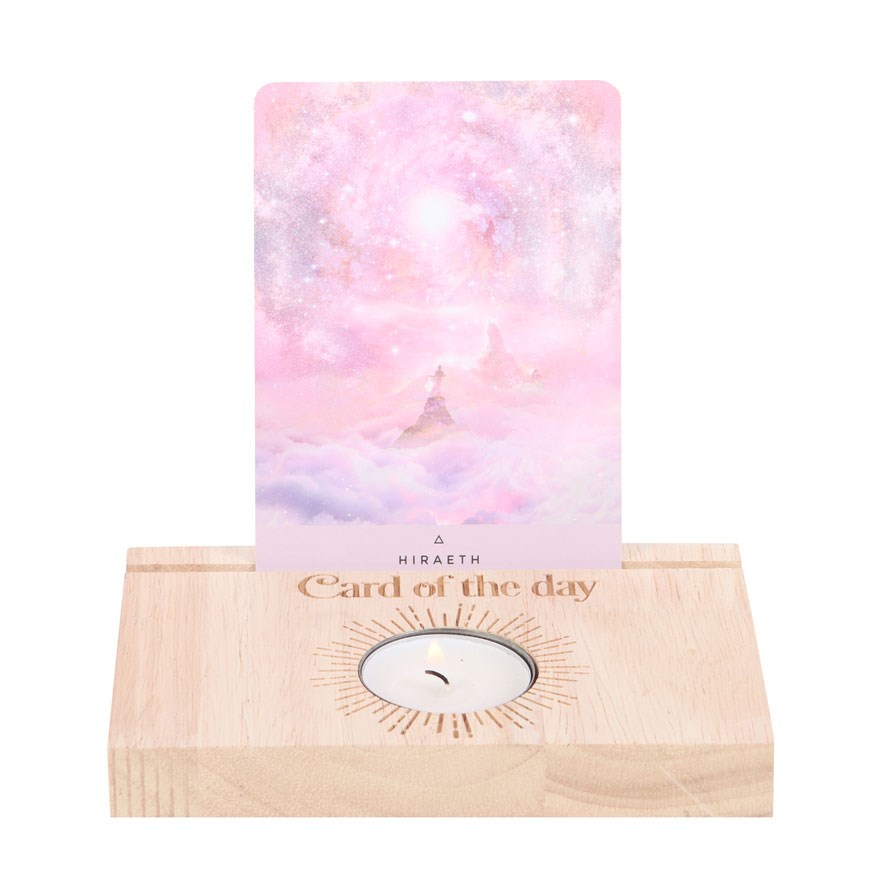 Natural Card Of The Day Tarot Card Stand Tealight Holder