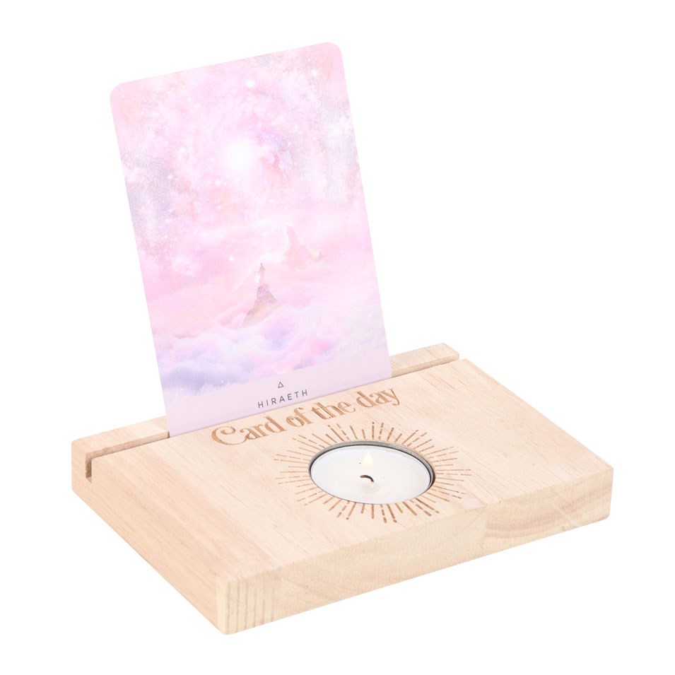 Natural Card Of The Day Tarot Card Stand Tealight Holder1