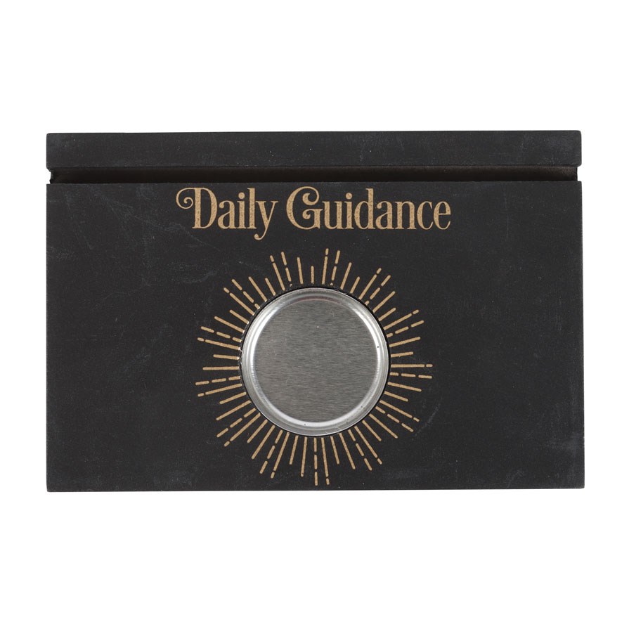 Black Daily Guidance Tarot Card Stand Tealight Holder3