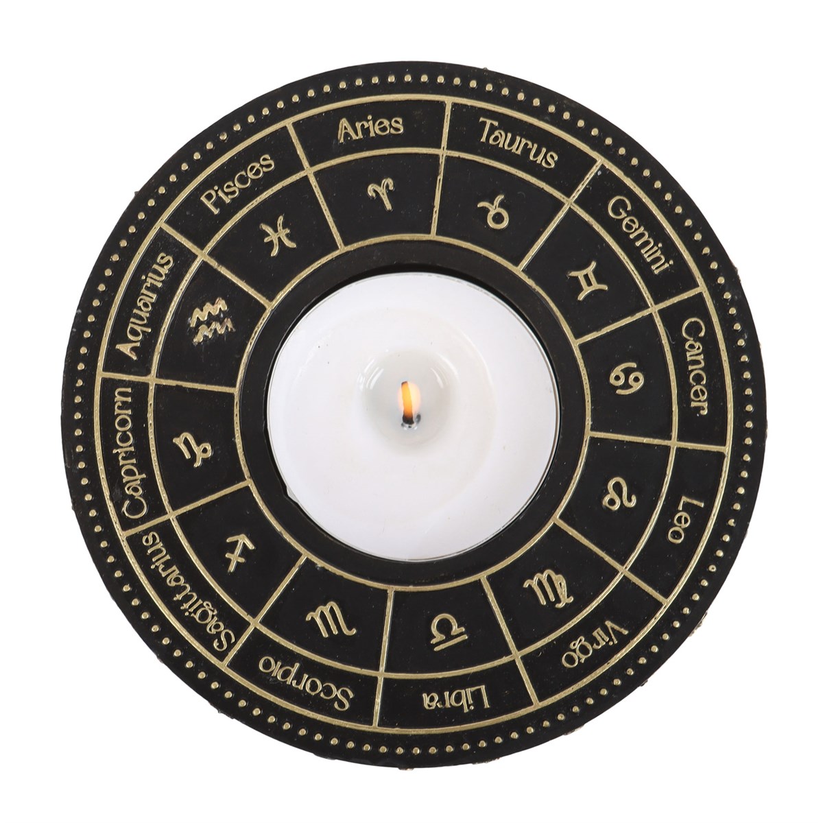 Astrology Wheel Tealight Candle Holder1