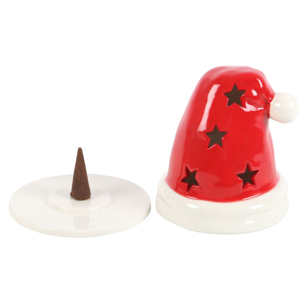 Santa Hat Incense Cone Burner and Tealight Holder1