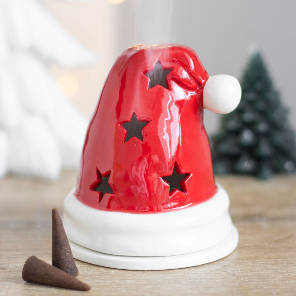 Santa Hat Incense Cone Burner and Tealight Holder5